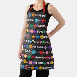 Groovy Goede Vibes Retro Keukencadeau Schort