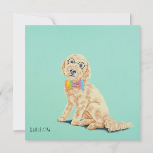 Groovy Goldendoodle Note Cards Bedankkaart (Voorkant)