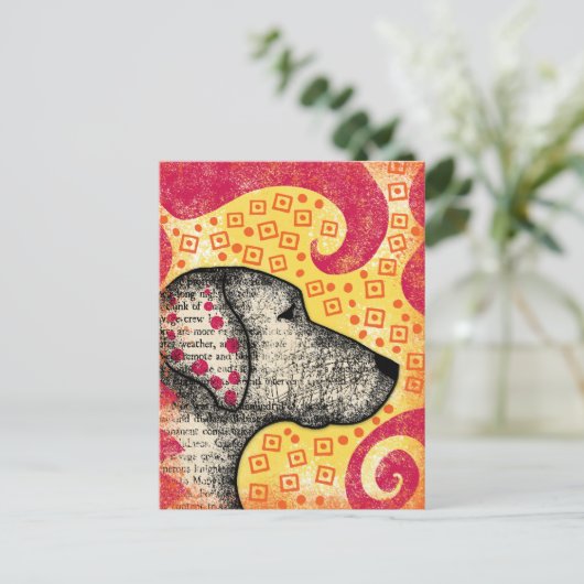 Groovy Good Dog Briefkaart (Staand voorkant)