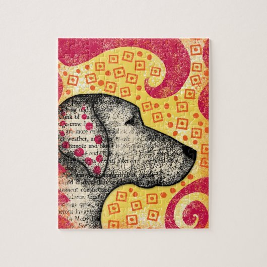 Groovy Good Dog Jigzaag Puzzle Legpuzzel (Verticaal)