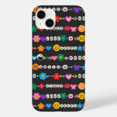 Groovy Good Vibes Liefde Glimlach Retro Kralen Case-Mate iPhone Case (Achterkant)