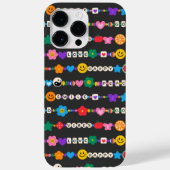Groovy Good Vibes Liefde Glimlach Retro Kralen Case-Mate iPhone Case (Achterkant)