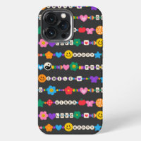 Groovy Good Vibes Liefde Glimlach Retro Kralen