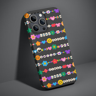 Groovy Good Vibes Love Smile Retro Beads Case-Mate iPhone Case