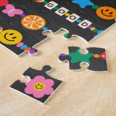Groovy Good Vibes Love Smile Retro Beads Legpuzzel (Zijkant)