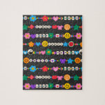 Groovy Good Vibes Love Smile Retro Beads Legpuzzel<br><div class="desc">Groovy Good Vibes Love Smile Retro Beads Jigzaag Puzzles kenmerkt een verscheidenheid aan vriendschapskralen met tekst zoals liefde, vrede, gelukkig, glimlach, goede vibes en accentueert met bloemen, vlinders, harten, sterren, yin en yang borden in heldere kleuren. Perfecte cadeaus voor Kerstmis, verjaardagen, beste vrienden, zussen en nog veel meer. Ontworpen door...</div>