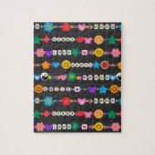 Groovy Good Vibes Love Smile Retro Beads Legpuzzel (Verticaal)