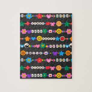Groovy Good Vibes Love Smile Retro Beads Legpuzzel