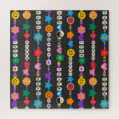 Groovy Good Vibes Love Smile Retro Beads Legpuzzel (Horizontaal)