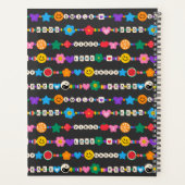 Groovy Good Vibes Love Smile Retro Beads Planner (Achterkant)