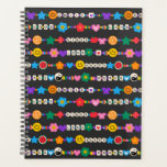 Groovy Good Vibes Love Smile Retro Beads Planner<br><div class="desc">Groovy Good Vibes Love Smile Retro Beads Planners biedt allerlei vriendschapskralen met tekst zoals liefde,  vrede,  gelukkig,  glimlach,  goede vibes en accentueert met bloemen,  vlinders,  harten,  sterren,  yin en yang-tekens in heldere kleuren. Perfecte cadeaus voor Kerstmis,  verjaardagen,  beste vrienden,  zussen en nog veel meer. Ontworpen door ©Evco Studio www.zazzle.com/store/evcostudio</div>