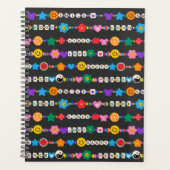Groovy Good Vibes Love Smile Retro Beads Planner (Voorkant)