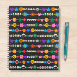 Groovy Good Vibes Love Smile Retro Beads Planner<br><div class="desc">Groovy Good Vibes Love Smile Retro Beads Planners biedt allerlei vriendschapskralen met tekst zoals liefde, vrede, gelukkig, glimlach, goede vibes en accentueert met bloemen, vlinders, harten, sterren, yin en yang-tekens in heldere kleuren. Perfecte cadeaus voor Kerstmis, verjaardagen, beste vrienden, zussen en nog veel meer. Ontworpen door ©Evco Studio www.zazzle.com/store/evcostudio</div>