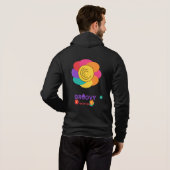 Groovy Good Vibes Retro Bloem T-Shirt (Achterkant volledig)