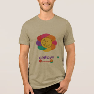Groovy Good Vibes Retro Bloem T-Shirt