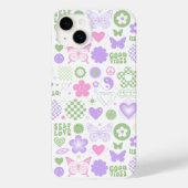 Groovy Good Vibes Y2K Butterfly Modern Girl Case-Mate iPhone Case (Achterkant)
