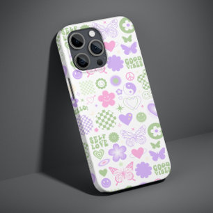 Groovy Good Vibes Y2K Butterfly Modern Girl Case-Mate iPhone 14 Hoesje