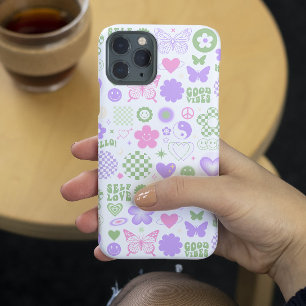 Groovy Good Vibes Y2K Vlinder Modern Meisje Case-Mate iPhone 14 Plus Hoesje