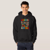 Groovy Goodbye 5th Grade Graduation Hello Summer K Hoodie (Voorkant volledig)