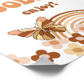 Groovy Goodies Retro Hippie Party Sign Poster (Hoek)