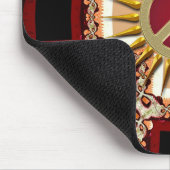 Groovy Gouden Vredesteken Abstract Muismat (Hoek)