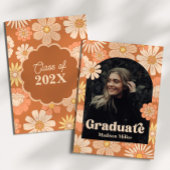 Groovy Graduation Announcement Kaart