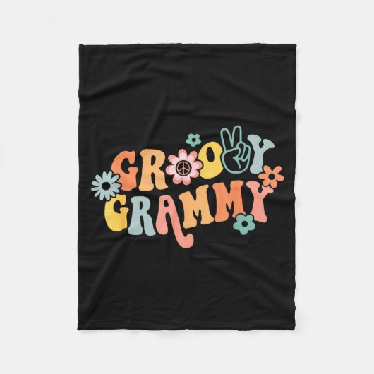 Groovy Grammy One Thankful Grammy Valentines Day M Fleece Deken (Voorkant)
