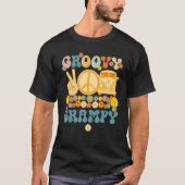 Groovy Grampy Retro Matching Family Baby shower Fa T-shirt (Voorkant)
