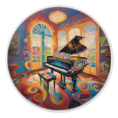 Groovy Grand Piano Keramische Knop (Voorkant)