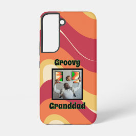 "Groovy Grandad" Warm-Toned Retro Wave Foto Samsung Galaxy Hoesje