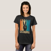 Groovy Grandma 70s Aesthetic Nostalgia 1970's Retr T-shirt (Voorkant volledig)