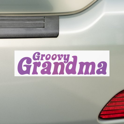 Groovy Grandma Bumpersticker (Op auto)