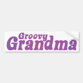Groovy Grandma Bumpersticker (Voorkant)