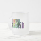 Groovy Grandma Matglas Koffiemok (Voorkant links)