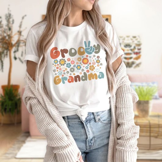 Groovy Grandma Shirt, Funny Grandma Squad T-shirt