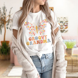 Groovy Grandma T-Shirt, Groovy Butterfly T-Shirt