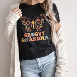 Groovy Grandma T-Shirt, Groovy Butterfly T-shirt