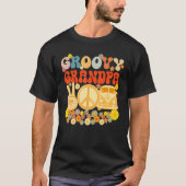 Groovy Grandpa Retro Matching Family Baby shower F T-shirt (Voorkant)
