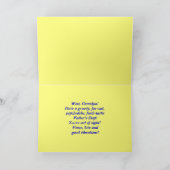 Groovy Grandpa Stropdas-Dye Kaart (Binnen)