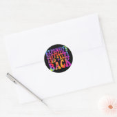 Groovy Grappige Dure Moeilijke &amp; Gesprekken Te Ronde Sticker (Envelop)