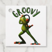 Groovy Green Frog Bedankjes Labels (Voorkant)