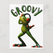 Groovy Green Frog Briefkaart (Voorkant)