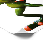 Groovy Green Frog Foto Afdruk (Hoek)
