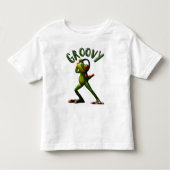 Groovy Green Frog Kinder Shirts (Voorkant)