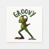 Groovy Green Frog Servet (Voorkant)