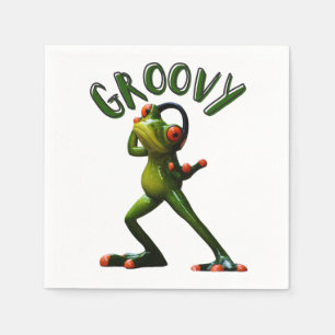 Groovy Green Frog Servet