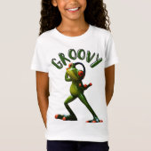 Groovy Green Frog T-shirt (Voorkant)