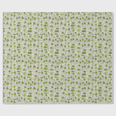 Groovy Green Frogs Hoppin Stick Frog Ribbit Cadeaupapier (Vlak)