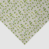 Groovy Green Frogs Hoppin Stick Frog Ribbit Tissuepapier (Detail)