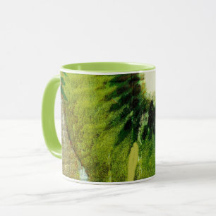 Groovy Green Kiwi Tie Dye Mok